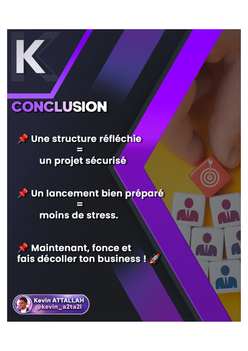 Les étapes de la création d'entreprise - Structure et création - 8
