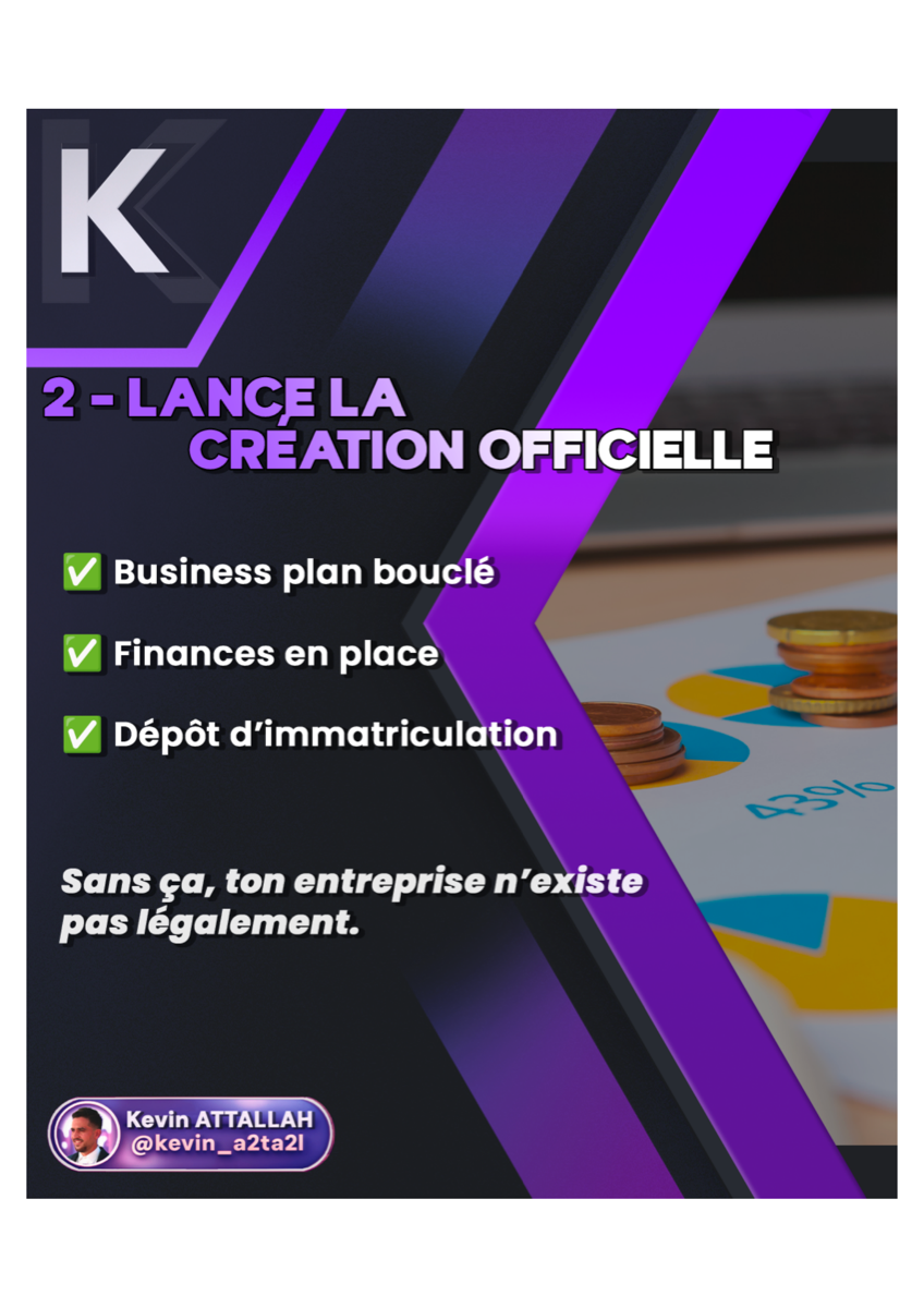 Les étapes de la création d'entreprise - Structure et création - 3