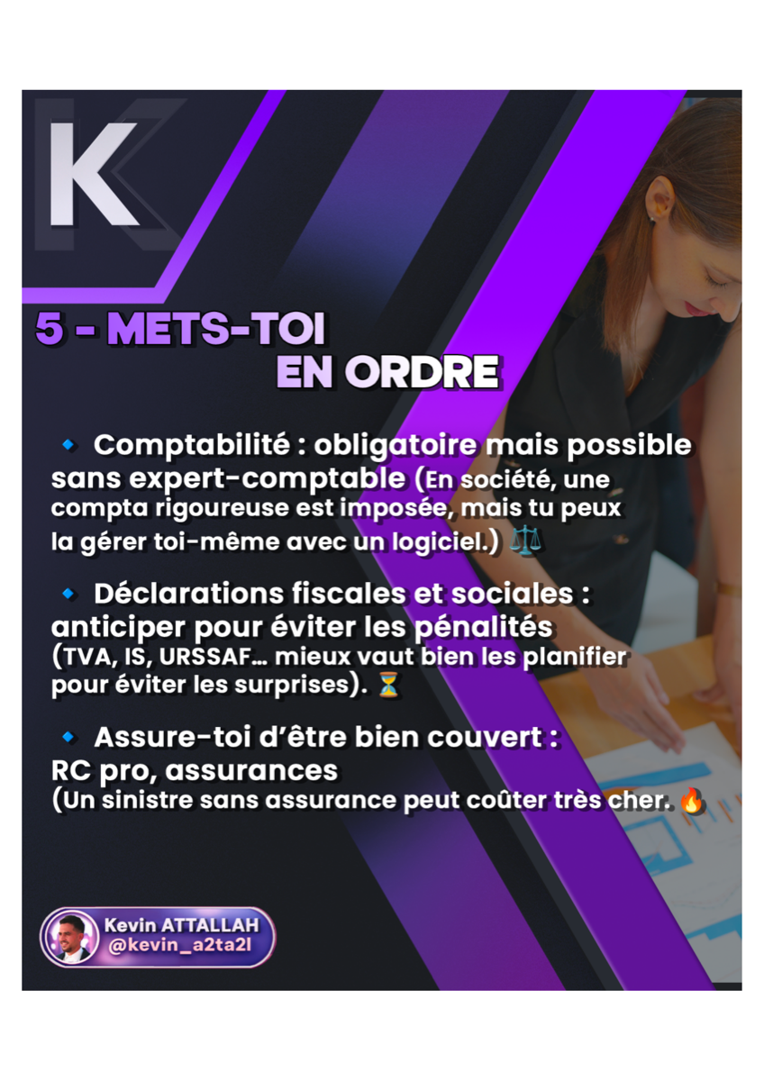 Les étapes de la création d'entreprise - Structure et création - 6