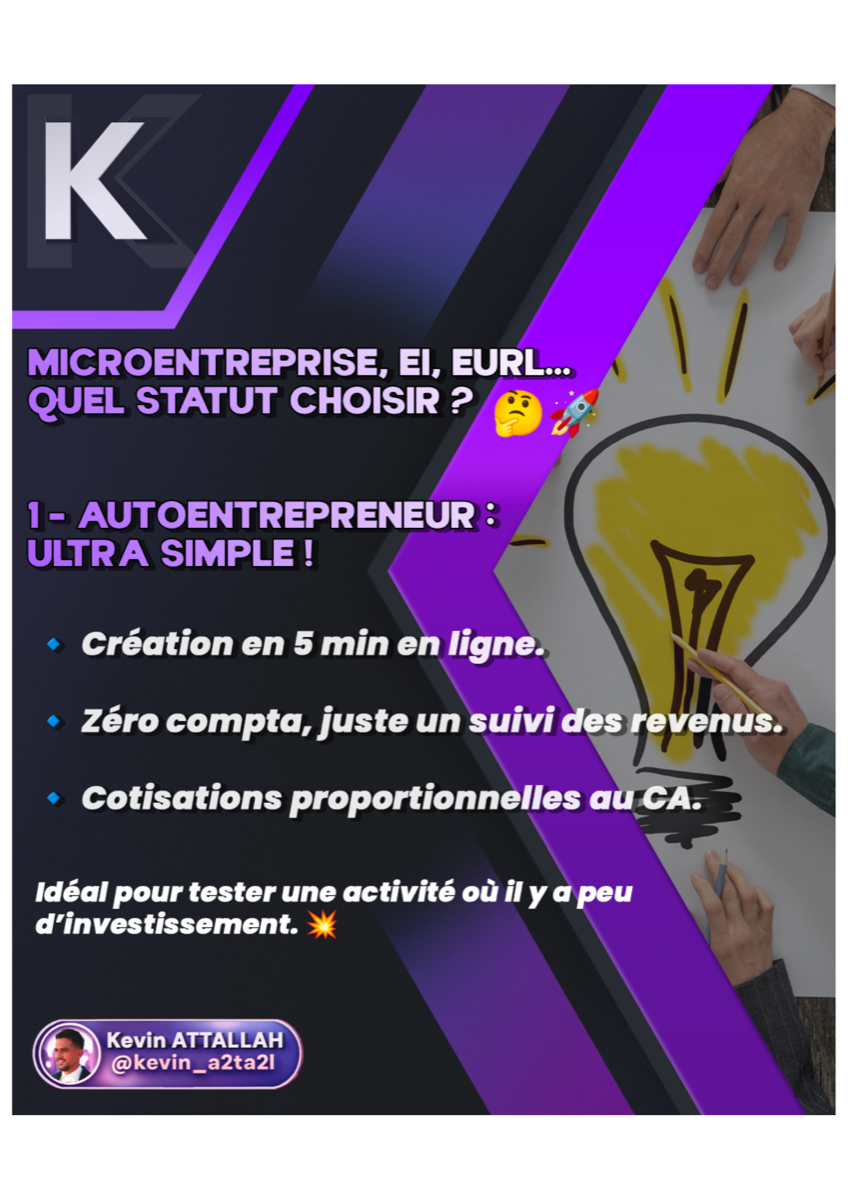 Statuts juridiques - Auto-entrepreneur / Individuel - 2