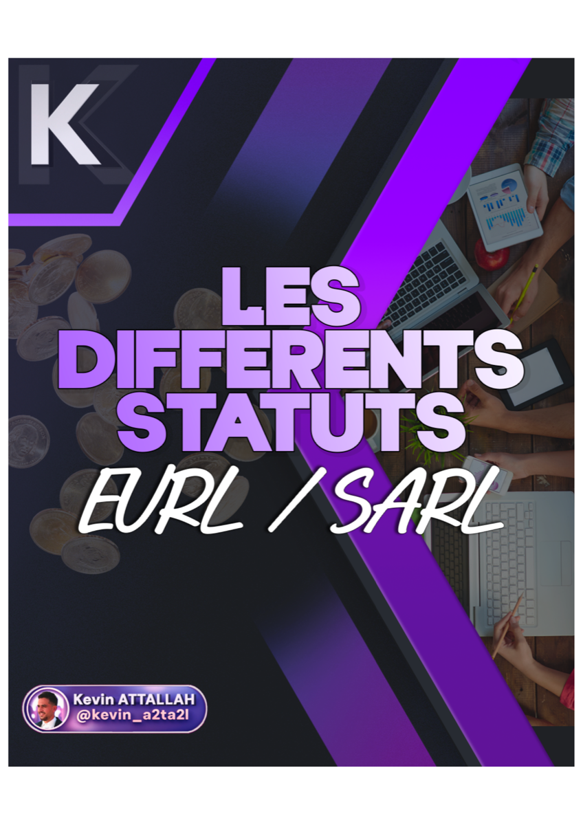Statuts juridiques - EURL / SARL